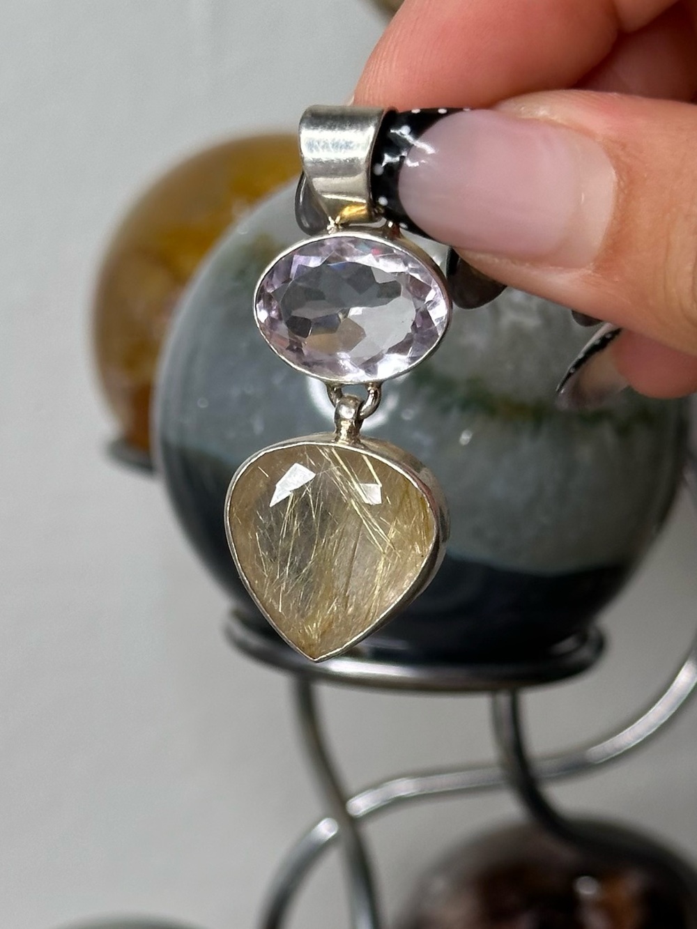 Golden Rutile Pendant - Picture 4 of 7
